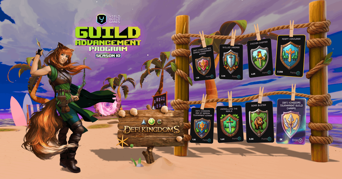 🎮 GUESS WHO'S BACK? <a href="/DeFiKingdoms/">DeFi Kingdoms 🔺🌿</a> Returns to GAP Season 10! 🎮

Ready your weapons, adventurers! DeFi Kingdoms is back with 8 EPIC quests in GAP S10 that will test your skills in this incredible MMORPG!

🏆 MAIN QUESTS 🏆

🔍 Patrolling The Realm
Play Patrol Submersia and