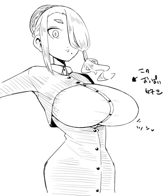 rkgk、こういうおっぱい強調されたデザインを描けるようになりたいと思いつつ無限に挫折しているという話 