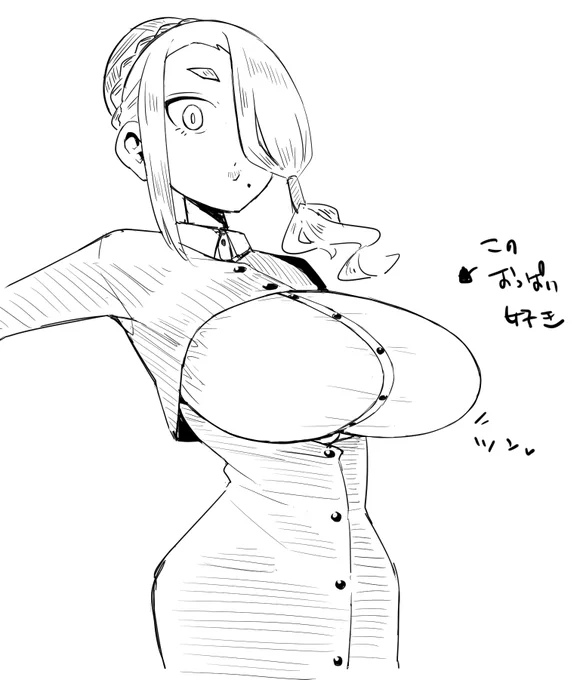 rkgk、こういうおっぱい強調されたデザインを描けるようになりたいと思いつつ無限に挫折しているという話 