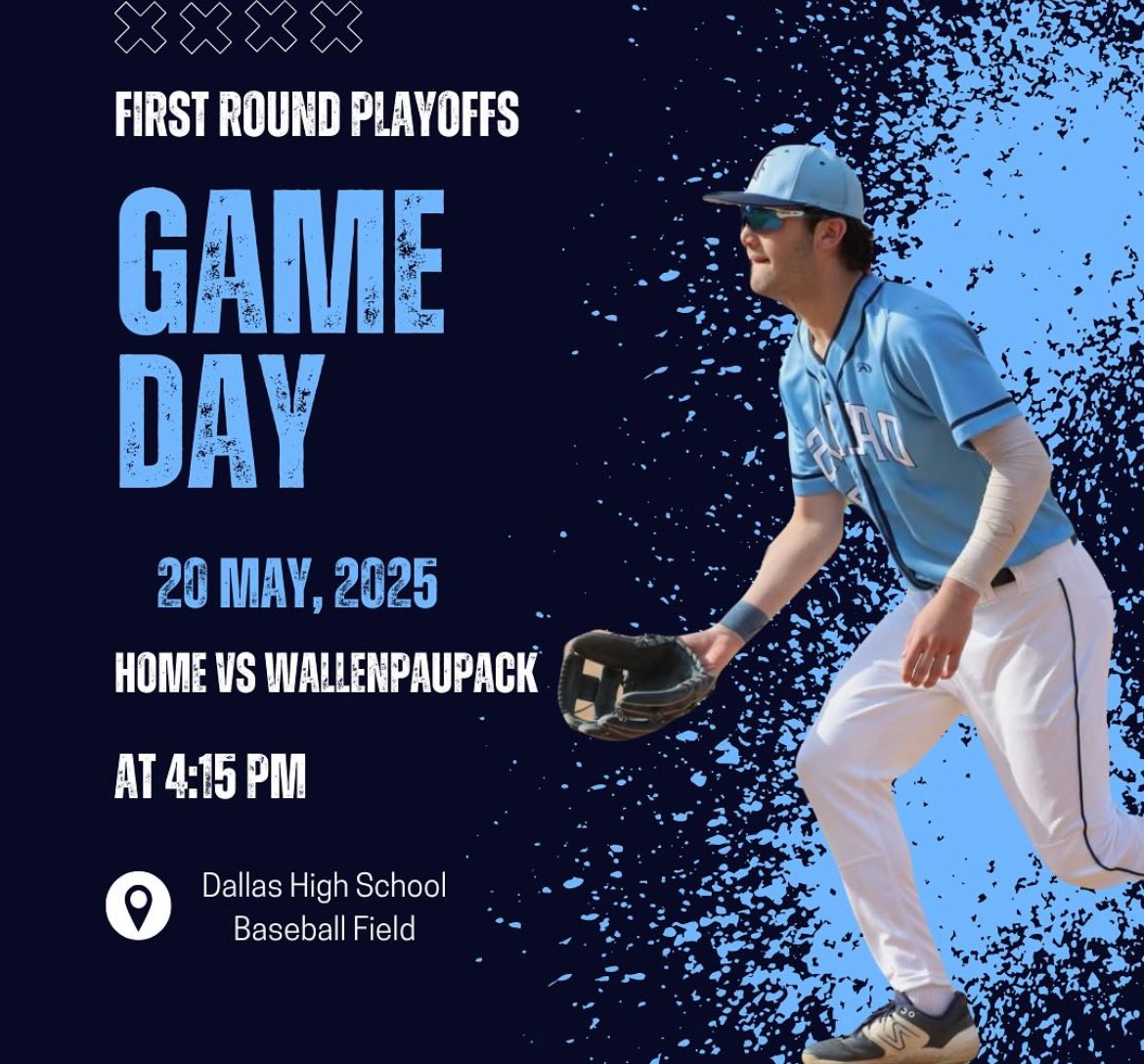 It’s Playofff GameDay..HOME 4:30 vs. Wallenpaupack. Be there and be loud!! #RollMounts