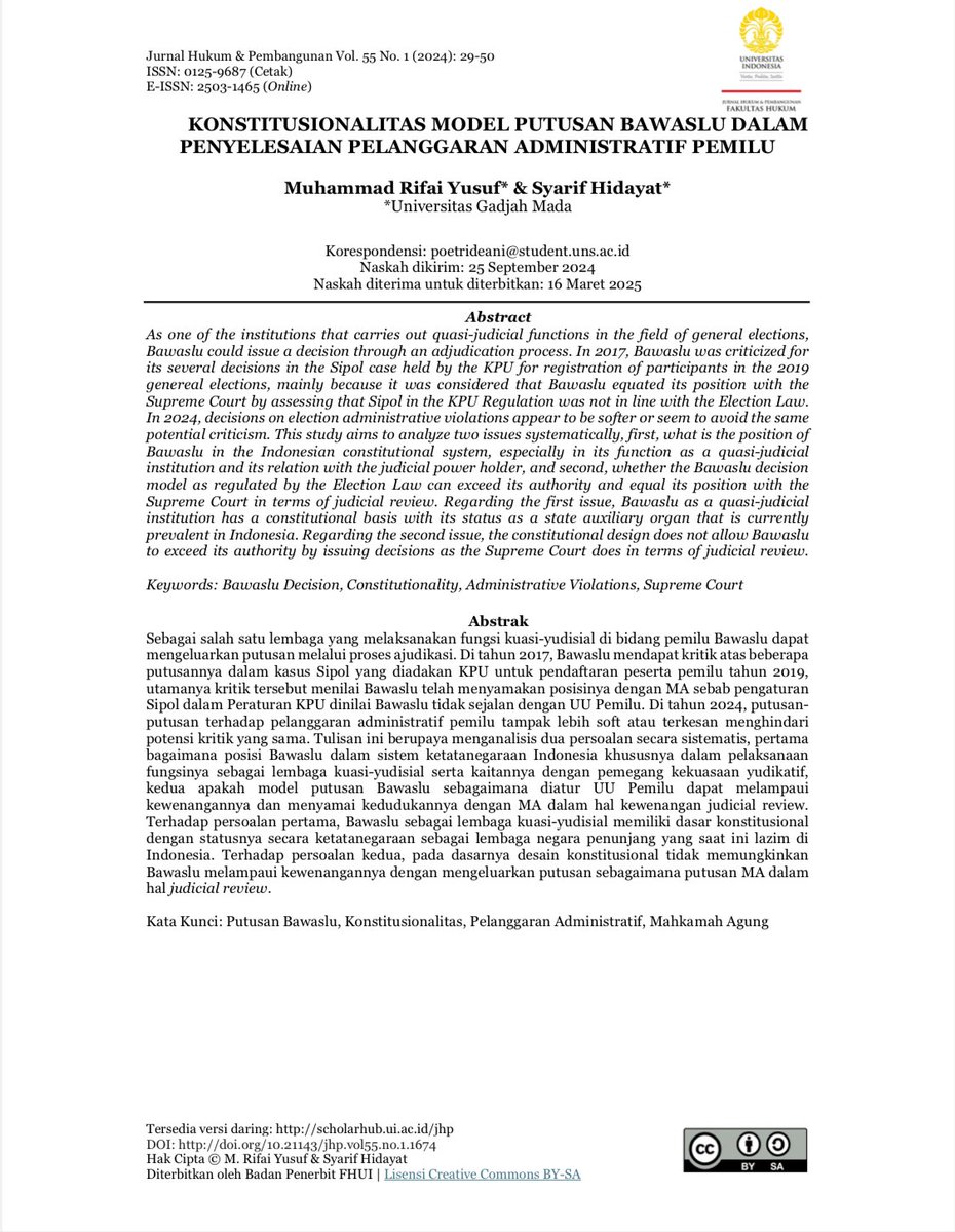 md_rifaiyusuf's tweet image. Read here: scholarhub.ui.ac.id/jhp/vol55/iss1…