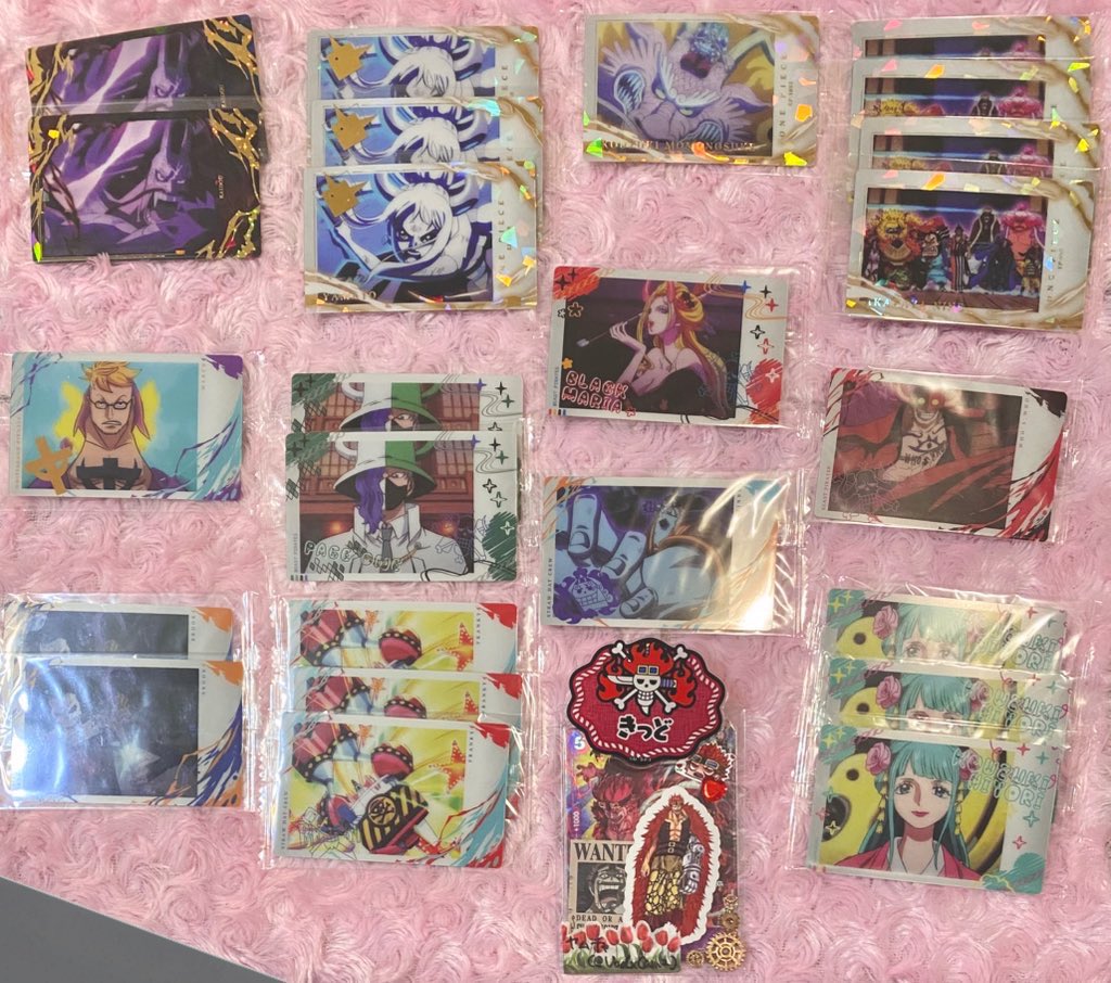 ワンピース イタジャガ 交換

꒰ 譲 ꒱
画像1~4枚目

꒰ 求 ꒱
画像5枚目(キッド&gt;3船長&gt;&gt;グルス)

❤︎郵送でのお取引
❤︎🤍は各1お声かけ中
❤︎💖はお声かけ重なる場合他とまとめて交換頂ける方最優先いたします。

お気軽にお声掛けくださいませ(⁎ᴗ͈ˬᴗ͈⁎)