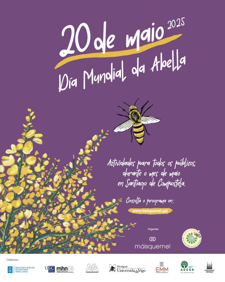 Esta tarde ás 18:30h no Museo de Historia Natural!!

#máisquemel
#DíaDaABella2025 #EMM2025 #MúsicaenCompostela