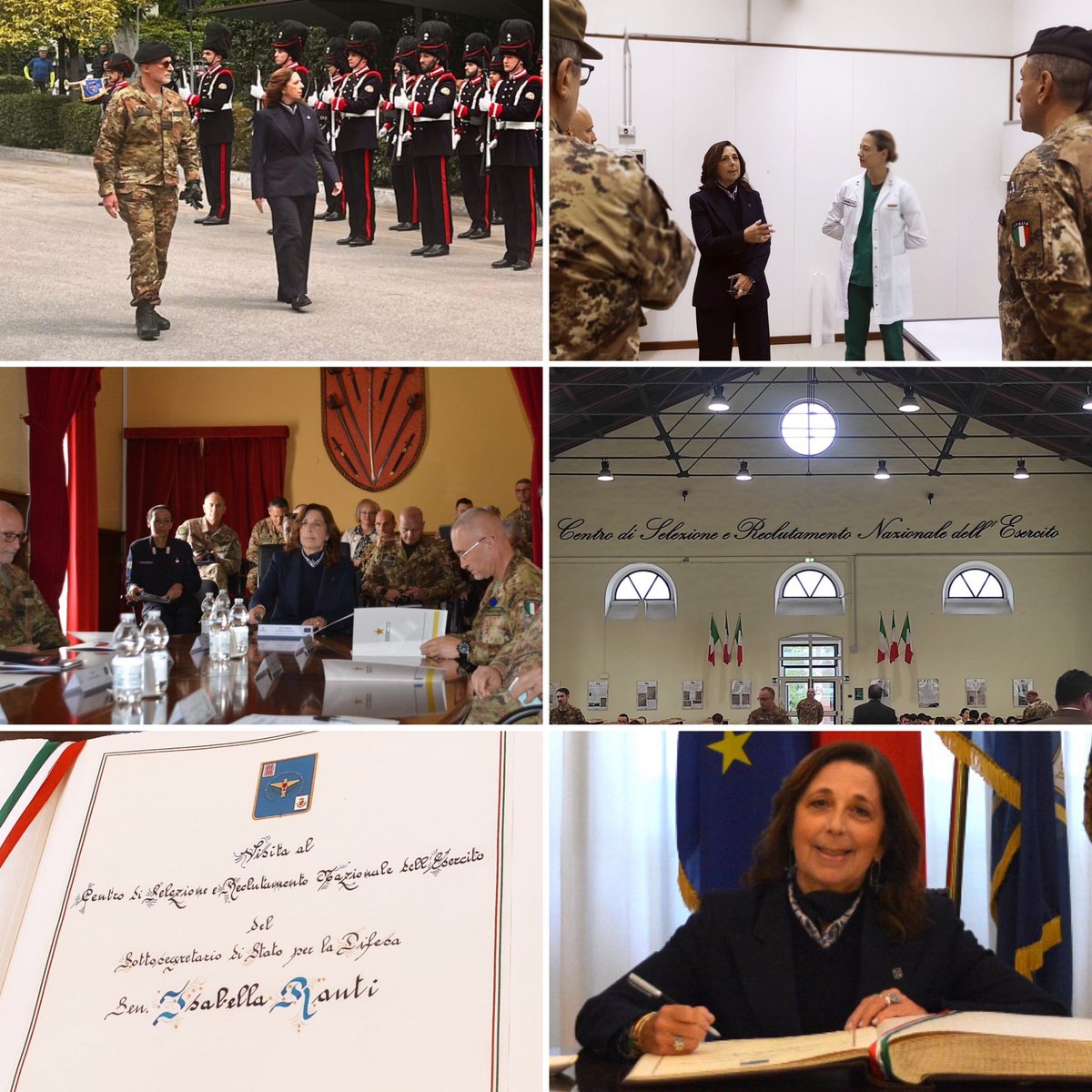 isabellarauti's tweet photo. #Foligno Centro #Selezione #Reclutamento Nazionale #Esercito #CSRNE #casermaGonzaga

📚 Visita al Centro di Selezione e Reclutamento Nazionale #Esercito dove si svolgono tutti i concorsi per accedere alla Forza Armata; nel 2024 sono stati oltre 77.000 i candidati selezionati a Foligno per #AccademiaMilitare #ScuoleMilitari #AllieviMarescialli #AllieviSergenti #VFI

📍 Il #Centro è il cuore dell’Area di #selezione valorizza il capitale umano e stabilisce le idoneità in base ai requisiti psicofisici necessari per iniziare il percorso militare ed entrare nella famiglia della #Difesa
 
🖥️ Il #CSRNE per il #reclutamento ha un personale pregiatissimo ed un sistema digitalizzato ed informatizzato di alto livello, a tutela della privacy dei concorrenti ed in grado di ottimizzare l’intero processo e di velocizzare i tempi delle procedure

🇮🇹 È qui che tutto ha inizio, è qui che comincia l'impegno al servizio della #Patria per chi fa questa scelta 

@GuidoCrosetto @MinisteroDifesa @SM_Difesa @Esercito @ItalianAirForce @ItalianNavy @_Carabinieri_ @reportdifesa @difesa_online @cybernaua @InfoDivise2 @GazzettaFoligno @Folignonotizie 
#UnaForzaperilPaese #forzearmate #Esercitodegliitaliani #Alserviziodelpaese #difesa #esercito #Foligno #selezione #reclutamento