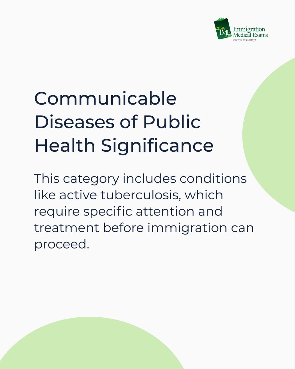 easyIME's tweet image. Comprehending the criteria for inadmissible health conditions is vital for Green Card applicants.
Contact us to find certified physicians near you.
#InadmissibleConditions #USImmigrationLaw #GreenCardEligibility #I693Assessment #easyIMEClarity