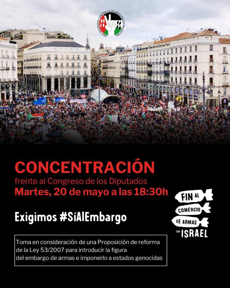 BDSPaisValencia's tweet photo. ✍️ Amb la proposició de la reforma de la Llei 53/2007, la imposició d'un embargament d'armes a Israel serà llei
Aquesta PL impulsada des de #StopArmasConIsrael i la RESCOP ha estat paralitzada un any,però finalment ha estat registrada per Podemos i Sumar
Avui diem #SiAlEmbargo https://t.co/CtbRDyElHi