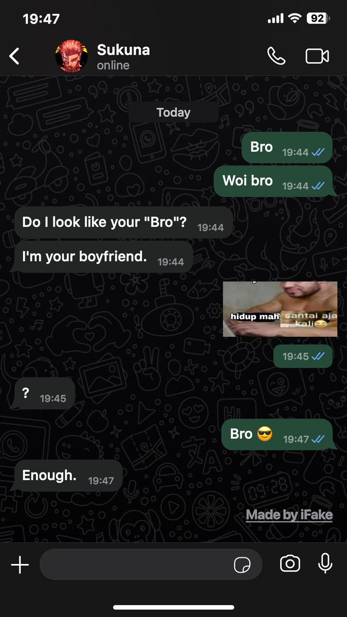 groviad's tweet photo. 🔞 | Grumpy boyfriend? Siapa lagi kalau bukan pacar kamu, Ryomen Sukuna. Tapi dia mencintai kamu apa adanya lho. Walaupun kadang dia kesel dengan sikap kamu yang agak jamet.

Trueform! Ryomen Sukuna (36) x Male! Reader (26).
Short tweets fanfic.
https://t.co/qf6e8ILmlC groviad. https://t.co/wrcYqfHmsc