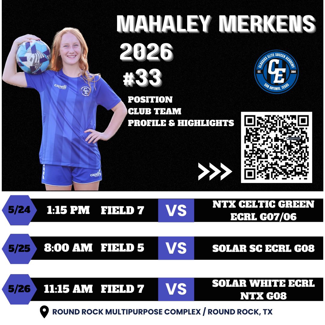 Feeling pumped 💪⚽️ for the Texas Shootout Showcase in Round Rock this weekend. Excited for all the schools coming out!! <a href="/ClassicsEliteSA/">Classics Elite Soccer Academy</a> #TheCEway

<a href="/ImYouthSoccer/">ECNL/GA/Recruiting/College Soccer</a> <a href="/BHSHoundsSoccer/">BoerneGreyhoundSoccer</a>  <a href="/TheECNL/">The ECNL</a> <a href="/6a_28/">SA High School & Club Soccer</a> <a href="/CollegeSoccerID/">College Soccer ID</a> <a href="/TopPreps/">College Coaches / Scouts / College Recruiters</a> <a href="/csup_wsoccer/">CSU Pueblo Women's Soccer</a> <a href="/CruWomensSoccer/">UMHB Women's Soccer⚽️</a> <a href="/CoachDPittman/">Derek Pittman</a>