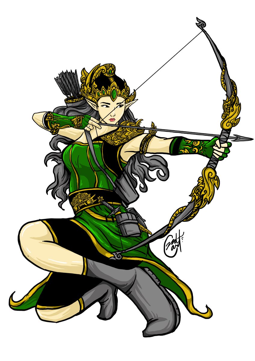 ozid_art's tweet photo. Commision work
Srikandi from the Indonesian elf race in the fantasy world
Drawing Software in Adobe Photoshop
#vgencode #vgencommissions #vgencomm #art #illustration #game #fantasyart https://t.co/xUFXgRvKeR