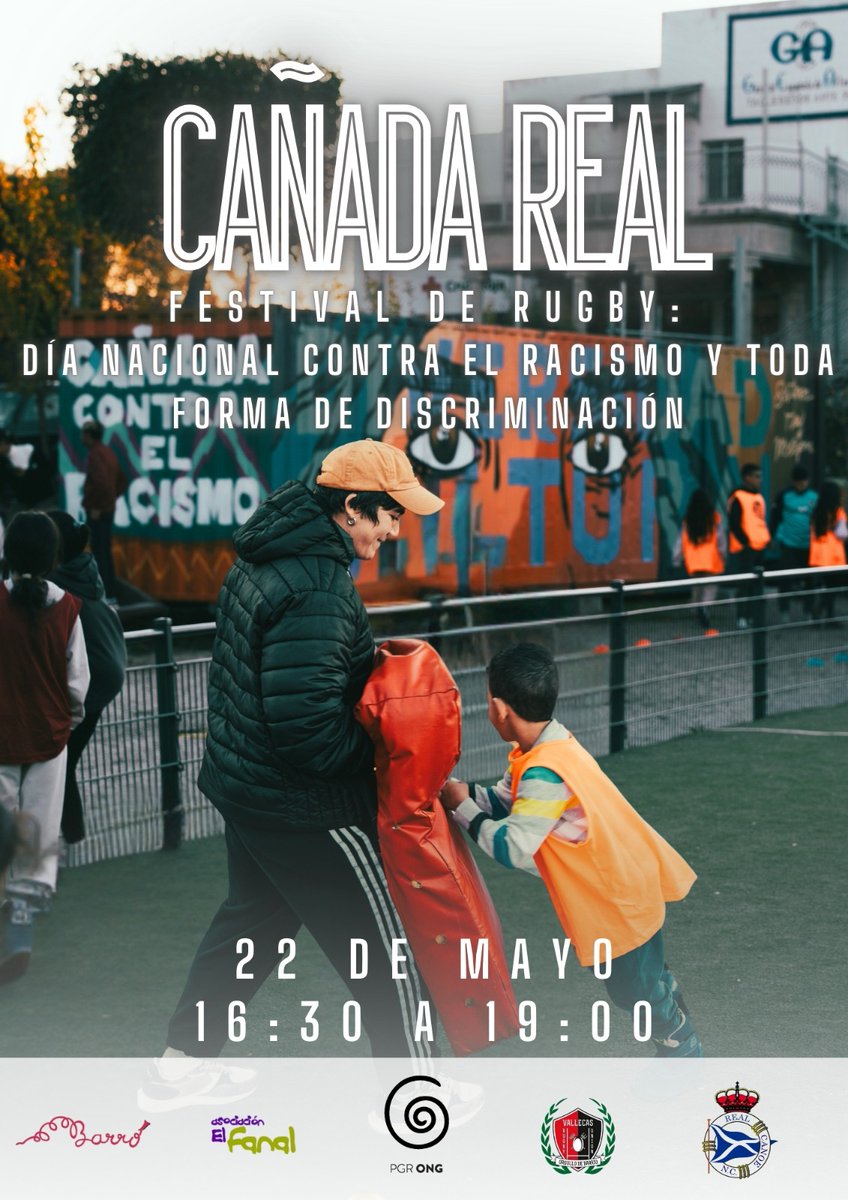 🏉✨ ¡Festival de rugby en la Cañada Real!
El próximo jueves 22 de mayo celebramos un Festival de Rugby donde nuestros chicas y chicos de la Cañada podrán jugar sus primeros partidos.