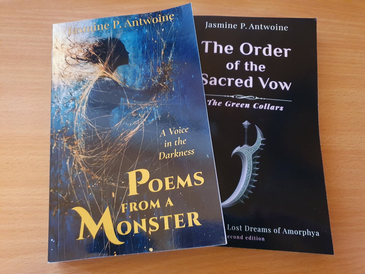 Two sides of the same soul.
One confesses.
One resists.
Both just arrived in the mail, with a smile.
Having them in my hands... it's like a dream come true. ❤️ 
#BookMail #AuthorLife #PoemsFromAMonster #TheOrderOfTheSacredVow #IndieAuthor #AmorphyaChronicles #DarkPoetry #Fantasy