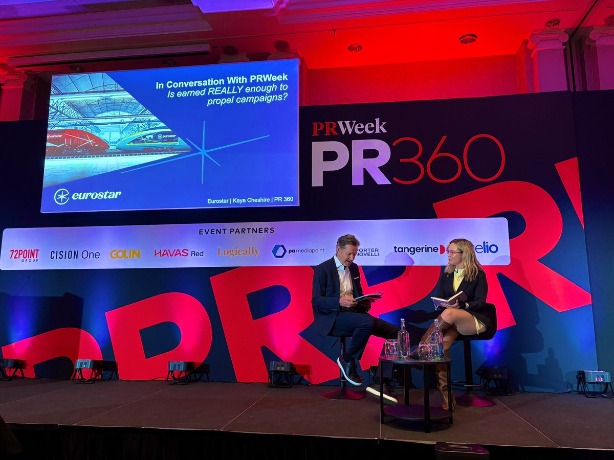 Ina_Christova's tweet image. Loving @prweekuknews’s event in Brighton today! With speakers from @TheO2, @guidedogs, @Eurostar, @Cision and so many other amazing brands, it’s been super cool to hear more about some top creative and visual approaches to comms & storytelling! 💫 #PR360