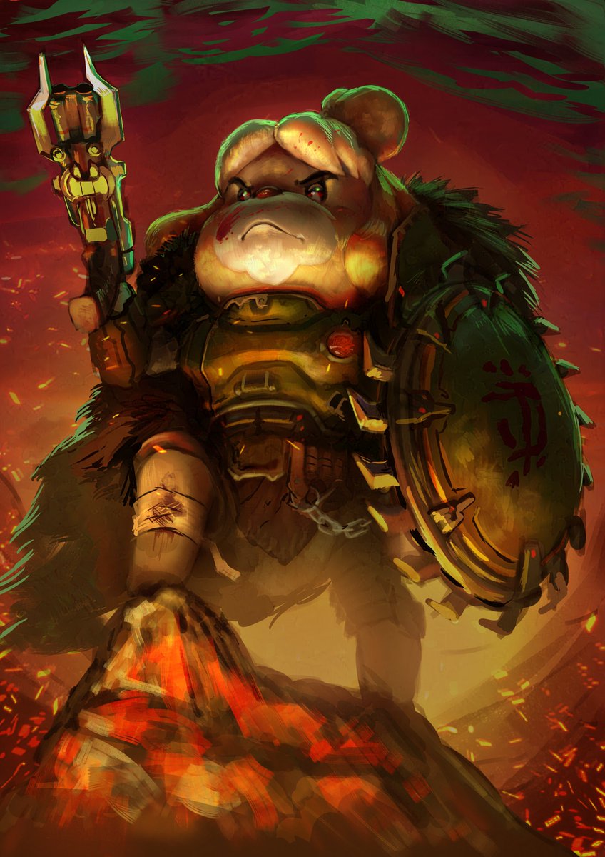 Así va el fanart de canela slayer de momento 🫡