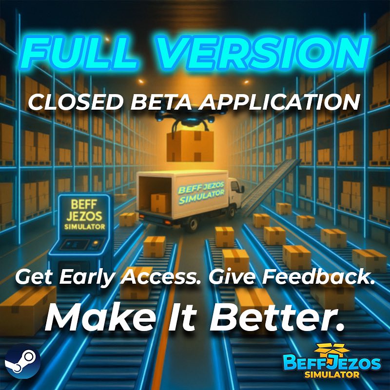 simulatorofbeff's tweet photo. 💼 Beff is Calling You In – Closed Beta Applications Are Now Open! 
Closed Beta begins.
Want in?
Join us on Discord and learn the details.
https://t.co/6d3VgIyRuT

#beffclosedbeta #indiegames #simulationgame #wishlistnow #capitalismgame  #indiedev #earlyaccess #gametesters https://t.co/jHquNoTMEb