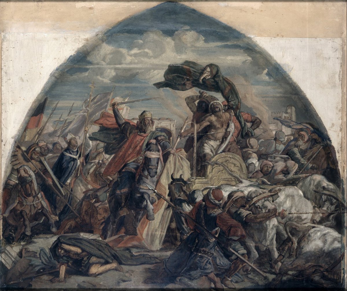 ChivalryGuild's tweet photo. Gm, here's a little Charlemagne art for you
The Battle of Cordoba by Alfred Rethel, 1849 https://t.co/cQOwpDirle