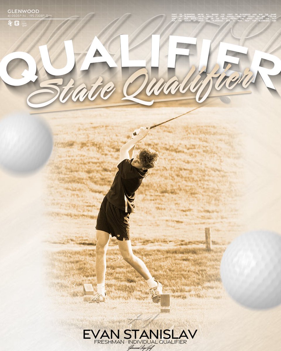 Congratulations to freshmen Evan Stanislav who shot a 73 yesterday at Red Oak to finish 6th and qualify for next week’s State Golf Tournament in Cedar Falls! Evan becomes the first boy’s golf individual since Kobe Rhodes in 2016 to qualify for the State Golf Tournament!