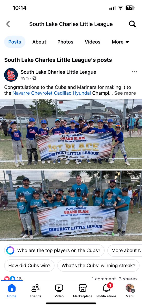 Didn't end how we wanted but 2nd place never felt so good with this group of boys! What a season! Lock in Mariners!