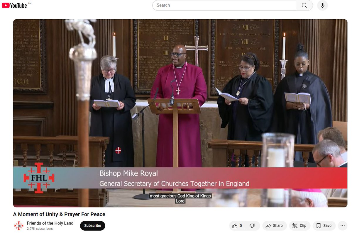 ChurchesEngland's tweet photo. Moving prayers for peace at the #ecumenical service held simultaneously in London and Jerusalem by @Social_FHL

Prayers were said by @ChurchesEngland Gen Sec Bishop @_mikeroyal; Rev Canon @HelenCa60798000; Rev Dr Tessa Henry-Robinson and Min @ShermaraFletche 

#ChurchesTogether https://t.co/EZZosdDb7q
