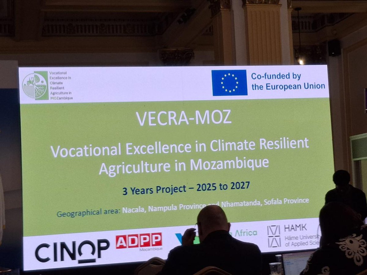 ADPP is attending the 3rd #ErasmusPlus Week for Sub-Saharan Africa in Addis Abeba! 🌍
Our colleague Rui Baloi presented the Vecra Mozambique project, empowering youth for climate-resilient, sustainable agriculture. 🌱🤝 #GreenTransition #ADPPMozambique <a href="/HumanaHPP/">Humana People to People</a>