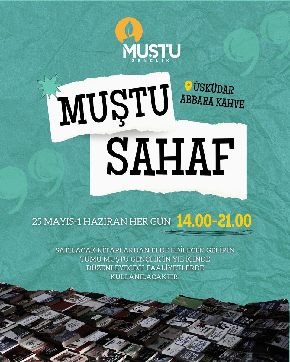 25 Mayıs - 1 Haziran Muştu Sahaf