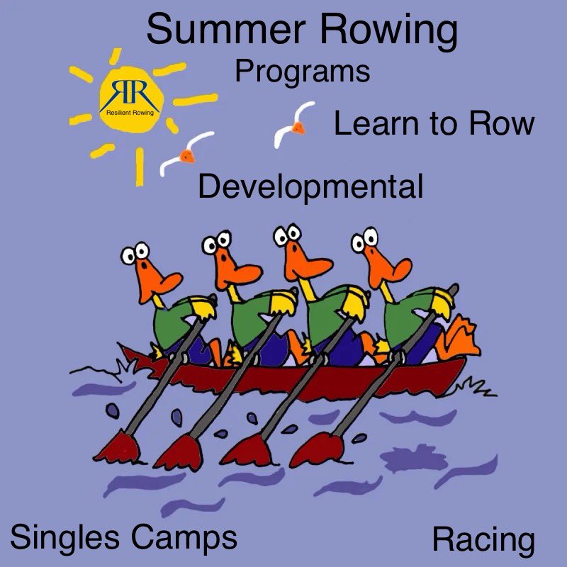 Are you figuring out your summer plans? Plan to join us for our summer rowing programs.
