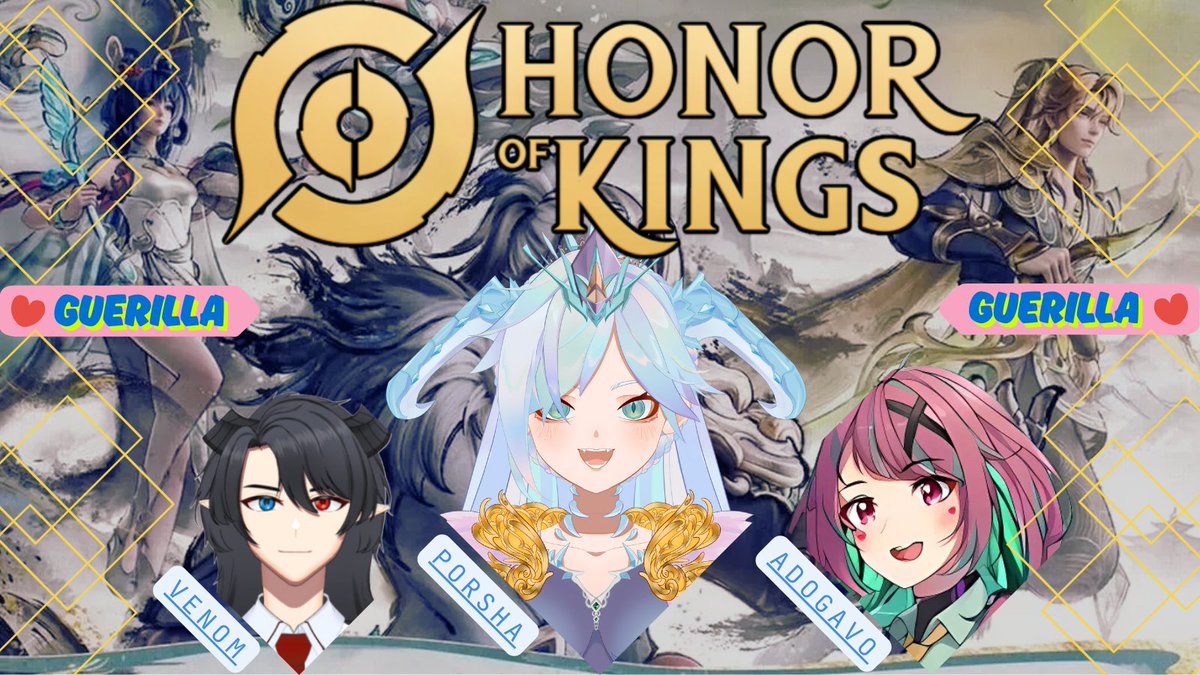 PorshaVhizCh's tweet photo. 🔴LIVE TODAY HONOR OF KING🔴
Hari ini collab sama @adogavo_ dan @VenomKitagawa
stay tune yaa
Waiting room: https://t.co/l0yE6wFlc2
#porshavhiz #shalive #vhizlive #HonorofKings #honorofkingsindonesia #honorofkingsglobal #honorofkingsid https://t.co/SbaOeMh3K2