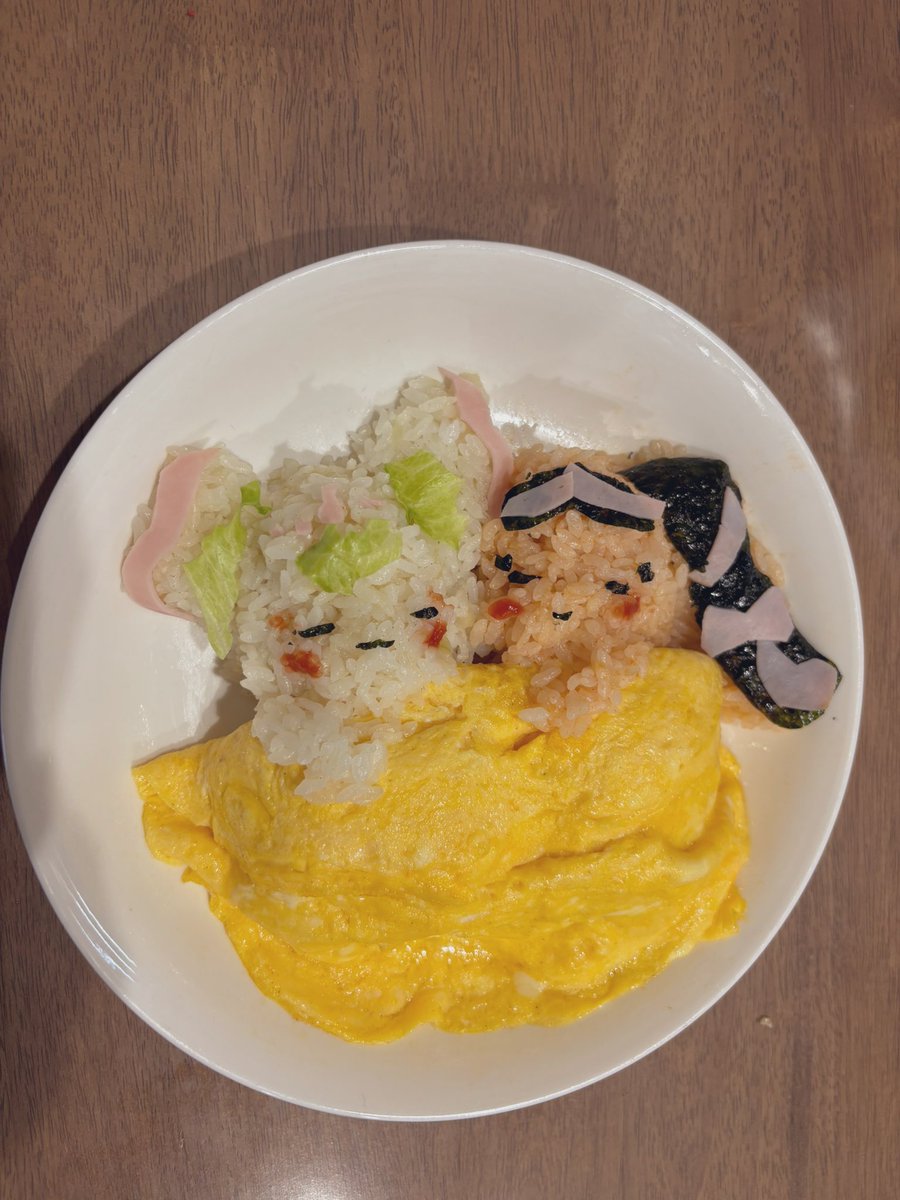 プリルンとメロロンのおねんねオムライス 