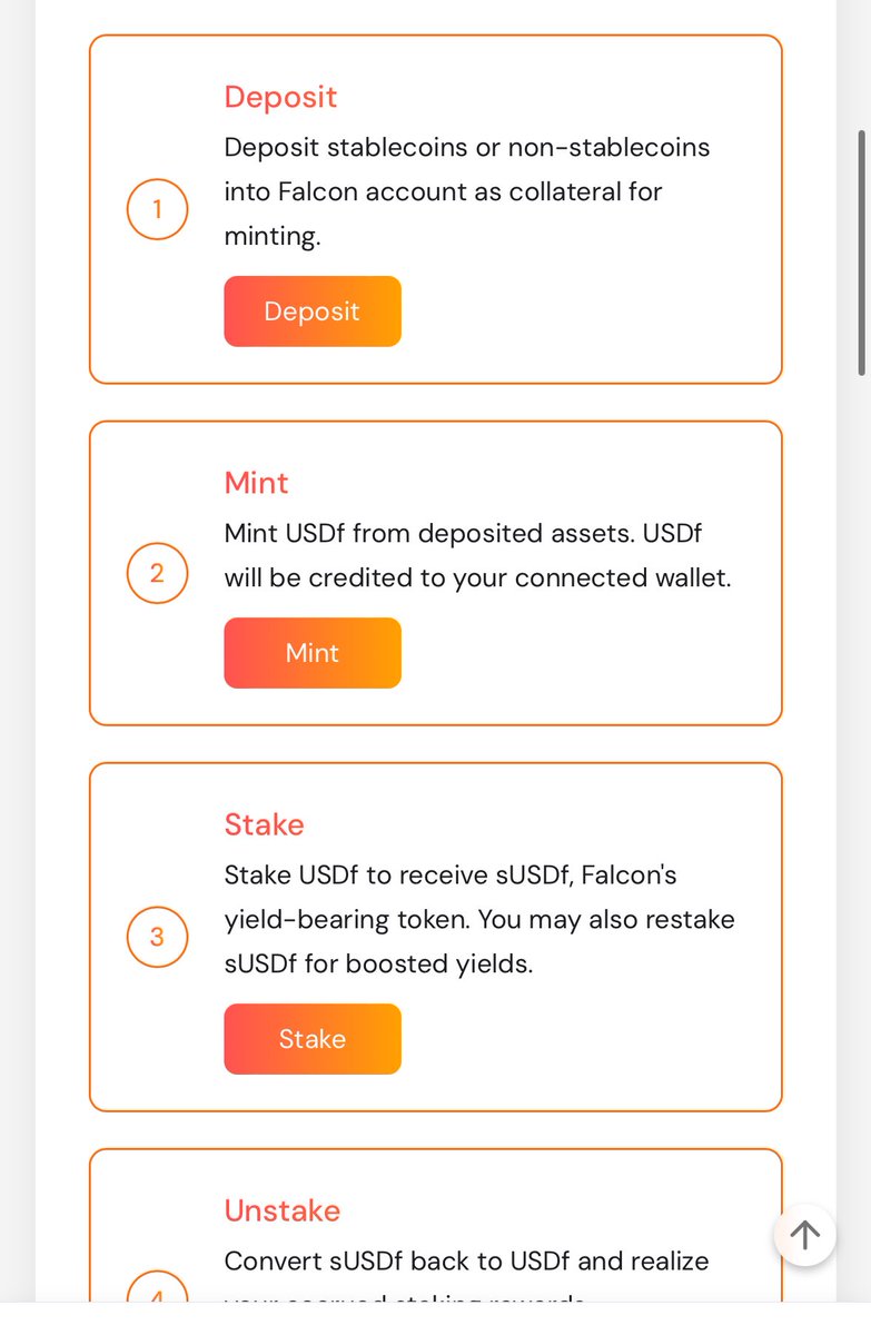 昆布茶🍵♨️お茶配り (@mazui_konbu) on Twitter photo \WLFも参入‼️/
今注目のFalconFinance <a href="/FalconStable/">Falcon Finance</a>
FalconFinanceはBTCやステーブルを使って「UDSf」を作り、それを「s USDf」ニステーキングして利回りを得るプラットフォーム👀
【主な特徴】
・USDfの生成:BTCやETH、ステーブルコインを担保にUSDfを生成 \WLFも参入‼️/
今注目のFalconFinance <a href="/FalconStable/">Falcon Finance</a>
FalconFinanceはBTCやステーブルを使って「UDSf」を作り、それを「s USDf」ニステーキングして利回りを得るプラットフォーム👀
【主な特徴】
・USDfの生成:BTCやETH、ステーブルコインを担保にUSDfを生成