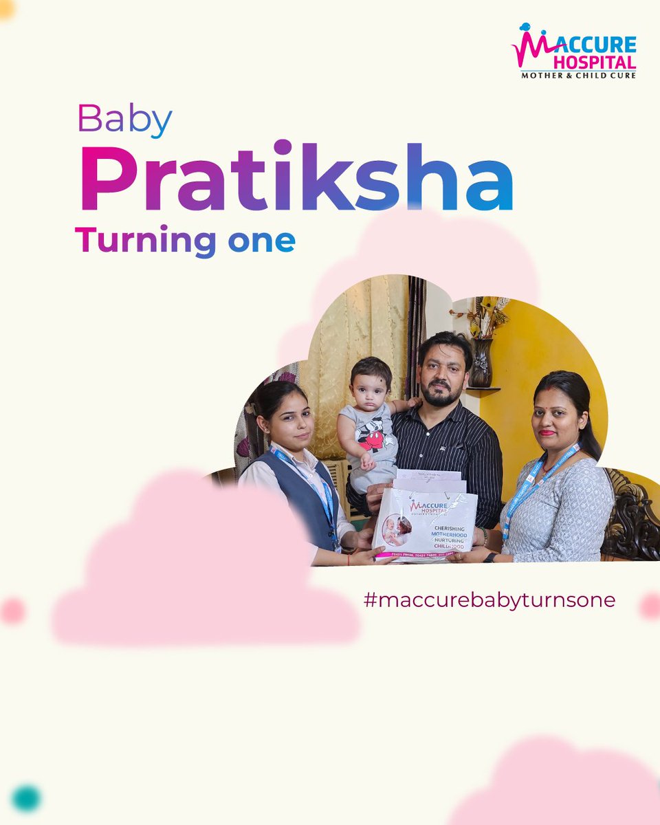 MaccureHospital's tweet photo. 🎉 Was your baby born at Maccure? We’d love to celebrate their 1st birthday with you! 💖

This week, we celebrated Baby Pratiksha turning ONE! 🍼✨

DM us to join this heartwarming tradition.

🌐 https://t.co/oI4nagK4YV

#MaccureMilestones #FirstBirthdayMagic https://t.co/1Cy1d0DAT1