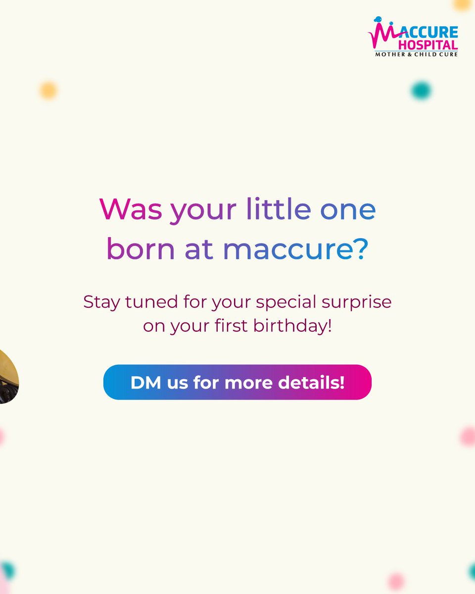 MaccureHospital's tweet photo. 🎉 Was your baby born at Maccure? We’d love to celebrate their 1st birthday with you! 💖

This week, we celebrated Baby Pratiksha turning ONE! 🍼✨

DM us to join this heartwarming tradition.

🌐 https://t.co/oI4nagK4YV

#MaccureMilestones #FirstBirthdayMagic https://t.co/1Cy1d0DAT1