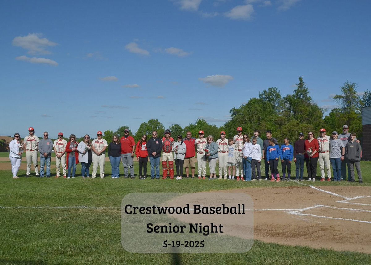 kimp0203's tweet photo. Senior night!! @CrestwoodRDB https://t.co/THsygWQdTA