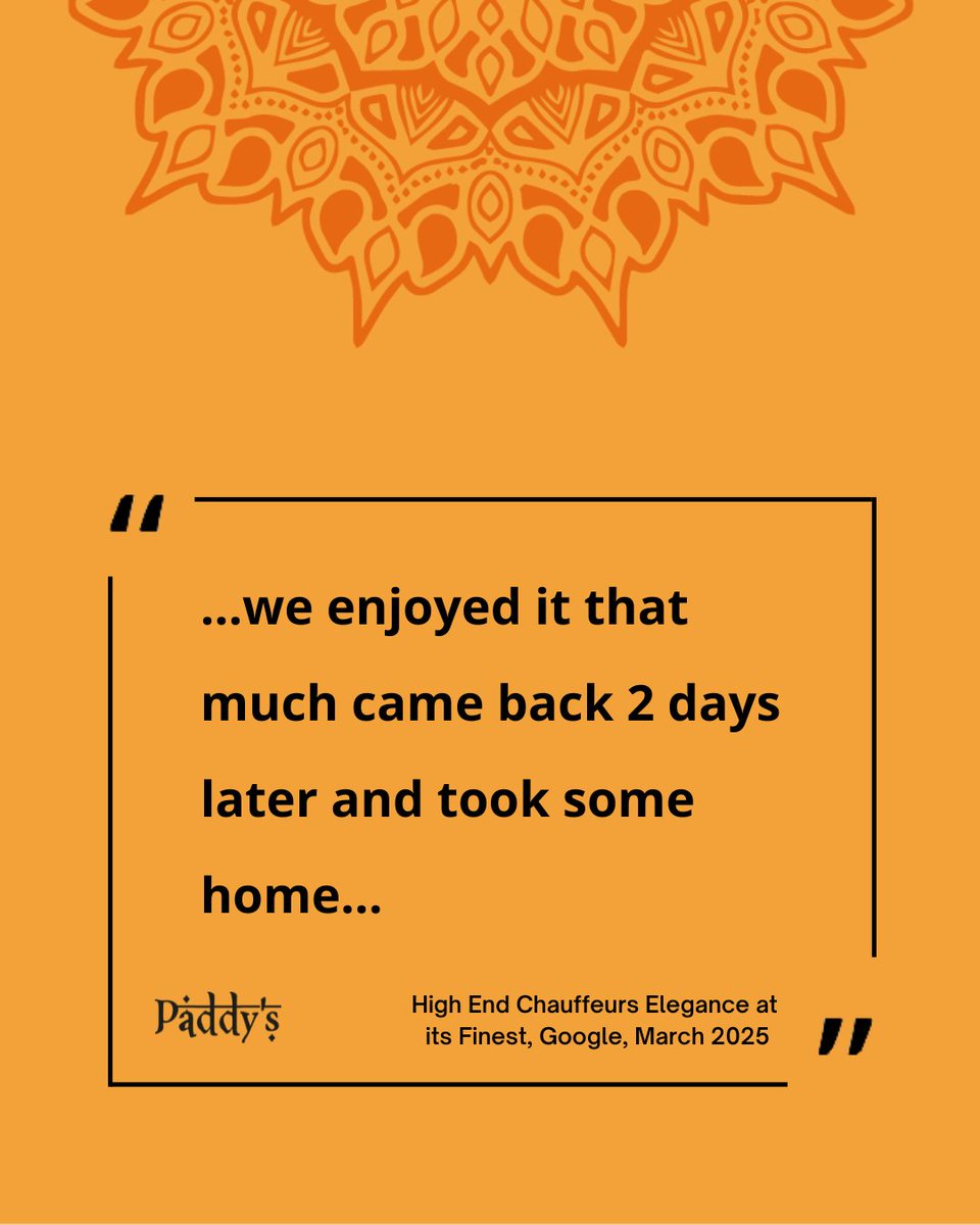 A huge thank you for this fantastic review! 🌟

Nothing makes us happier than seeing our customers come back for more. From perfectly spiced dishes to warm, welcoming service. 

Book your table today: 0116 266 5123 

#foodlover #leicester #5starreview #review #indianfoodie