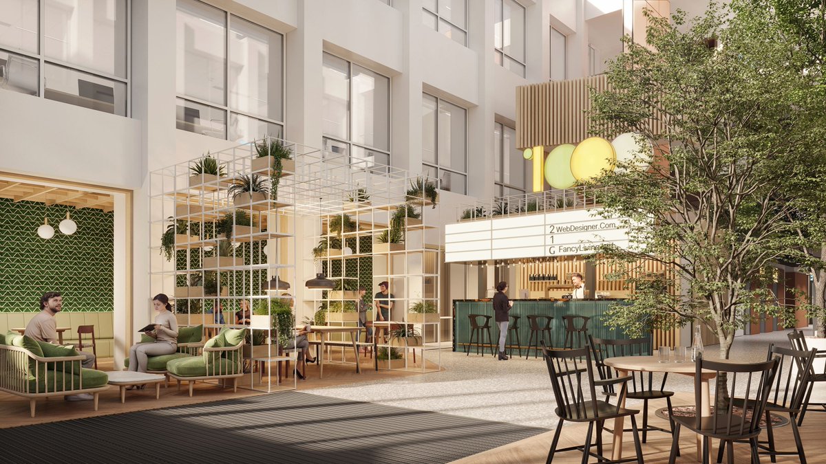 northgrafstudio's tweet photo. Natural textures, layered planting and warm tones bring the space to life in this atrium and lobby design for a workplace refurbishment. ✨

We loved working with the team to help visualise this bold transformation—from an underutilised office building into a vibrant hub. https://t.co/IBkAvAdqIV