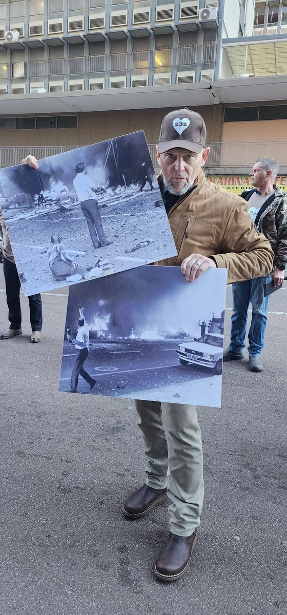steve_hofmeyr's tweet photo. On May, 20th, 1983, two terrorists from MK - then the paramilitary wing of the ANC - detonated a 40kg bomb in Church Street, during rush hour.  In the "glass rain", these two and 17 others were killed and 217 were wounded and maimed. Among the victims were children, mothers, fathers, sisters and brothers. They were teachers, students, shopkeepers and office workers, all united in their tragic fate. The ANC avoids that day, which it has never regretted nor apologised for. BUT this organisation knows that they were unmasked on that day. They would never bring reconciliation nor liberation. They do not know how. Their rule was bloody, economically devastating and diplomatically a woeful embarrassment; with a predictable outcome 42 years later: mass migration from SA, refugees to America and an emergency meeting in Washington. The Church Street bomb was the writing on the wall. We should have known. Now, let us never forget...