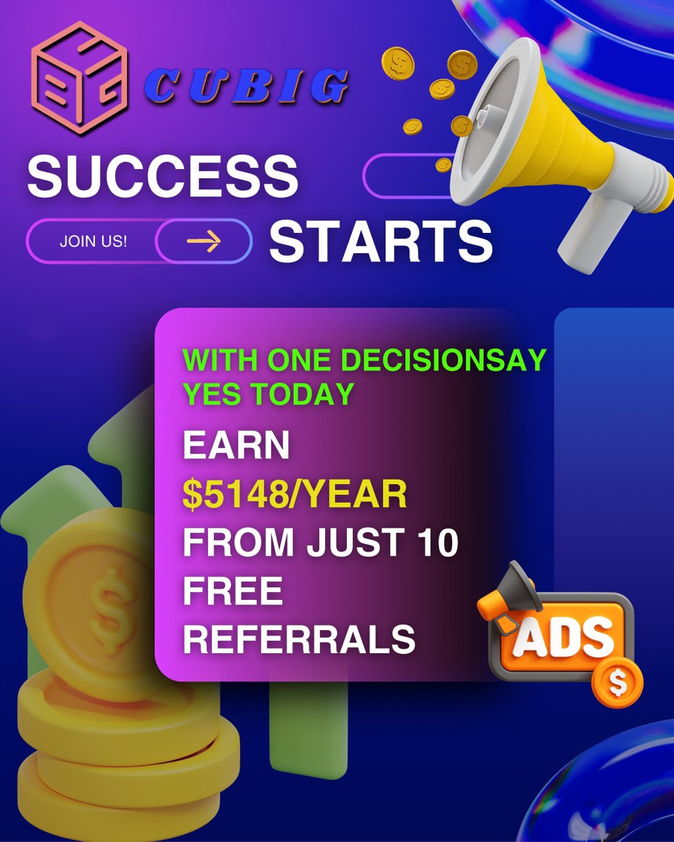 Cubig01's tweet photo. With CUBIG's $10/month, you earn from 5 ads daily and referral income. Residual and powerful.
#NetworkMarketing #MLMIndia #MLMQuotes #SuccessMindset #DigitalBusiness #LeadershipGrowth #EntrepreneurGoals #DailyMotivation #ThinkBigEarnBig #ViralReels #BusinessReels #MLMReels https://t.co/NMZKkywBjr