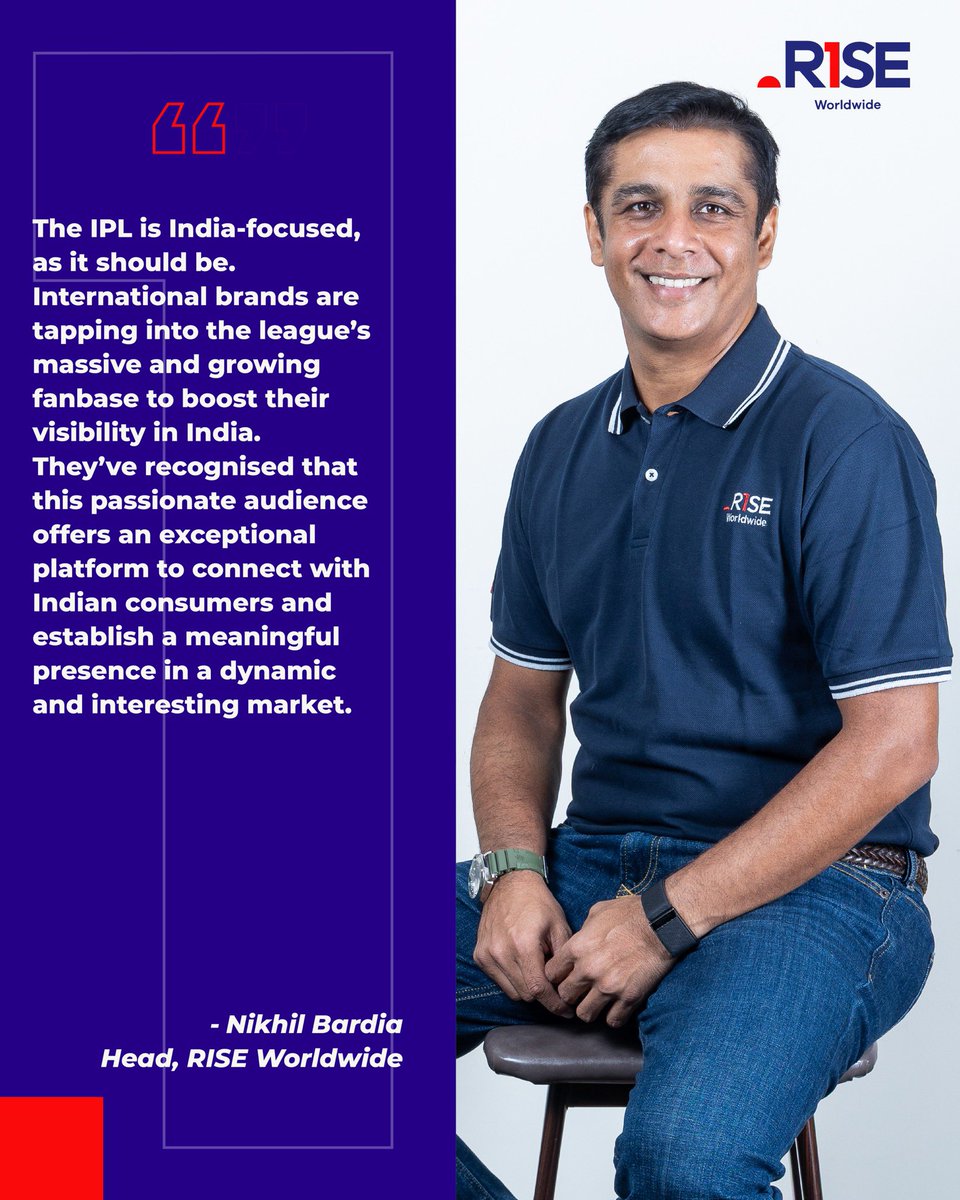 RISE Worldwide (@r1seworldwide) on Twitter photo .<a href="/nikhilbardia/">Nikhil Bardia</a> , Head, <a href="/R1SEWorldwide/">RISE Worldwide</a> , sheds light on how the IPL maintains its supremacy even as the landscape has changed massively over its existence in a chat with <a href="/SportsPro/">SportsPro</a> ’s Sam Carp.
Read more here: sportspro.com/insights/featu…
#RiseAsOne .<a href="/nikhilbardia/">Nikhil Bardia</a> , Head, <a href="/R1SEWorldwide/">RISE Worldwide</a> , sheds light on how the IPL maintains its supremacy even as the landscape has changed massively over its existence in a chat with <a href="/SportsPro/">SportsPro</a> ’s Sam Carp.
Read more here: sportspro.com/insights/featu…
#RiseAsOne