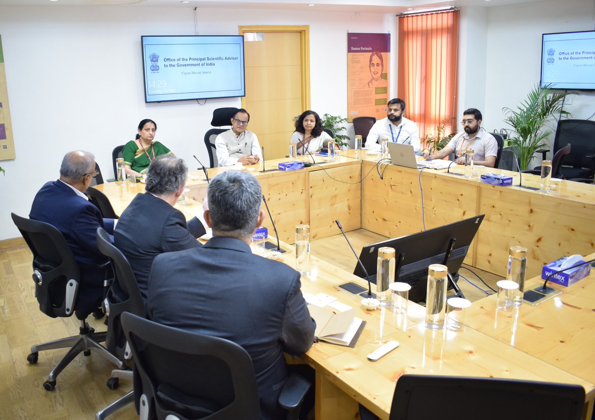 Office of Principal Scientific Adviser to the GoI (@prinsciadvoff) on Twitter photo Mr. Emmanuel Le Roux (<a href="/eleroux78/">Le Roux Emmanuel</a>), CEO – Big Data & Security business,<a href="/Evidenlive/">Eviden</a> and Mr. <a href="/arvind_bajaj/">Arvind Bajaj</a> , CEO – Eviden India Pvt. Ltd met Prof. <a href="/AjaySoodIISc/">Ajay Sood</a>, Principal Scientific Adviser to the Government of India (<a href="/PrinSciAdvGoI/">Principal Scientific Adviser, Govt. of India</a>) and Dr. Parvinder Maini, Scientific Secretary, Mr. Emmanuel Le Roux (<a href="/eleroux78/">Le Roux Emmanuel</a>), CEO – Big Data & Security business,<a href="/Evidenlive/">Eviden</a> and Mr. <a href="/arvind_bajaj/">Arvind Bajaj</a> , CEO – Eviden India Pvt. Ltd met Prof. <a href="/AjaySoodIISc/">Ajay Sood</a>, Principal Scientific Adviser to the Government of India (<a href="/PrinSciAdvGoI/">Principal Scientific Adviser, Govt. of India</a>) and Dr. Parvinder Maini, Scientific Secretary,