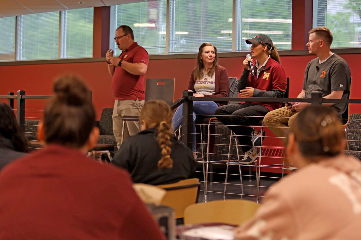 NorthernStateU's tweet photo. πΊβ¨ Exciting times ahead as we kick off our first #NorthernStateU #HOWL2025 (Helping Our Wolves Learn) student orientation of the summer! Happy to be able to welcome incoming students to campus to gear up for an unforgettable college journey. Let the adventure begin! π https://t.co/L87Tkyiype