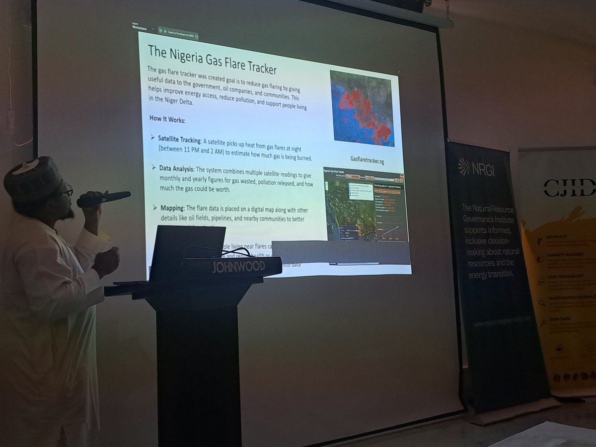 tgikoli7's tweet photo. @NRGInstitute @PLSInitiative @MalimSultan @nafichinery @prpheller @DiopAidadiop @UNEP @EnergyCCltd @NRGInstitute 's @Aahmard highlights other tools- Nigerian Gas Flare Tracker #NGFT, @cleanaircatf's #COMAT & #IEA as useful tools to support advocacy. He also shared a preliminary analysis of the methane disclosures in @nigeriaeiti's 2022 & 2023 oil & gas reports. https://t.co/tyHa4EnqVb