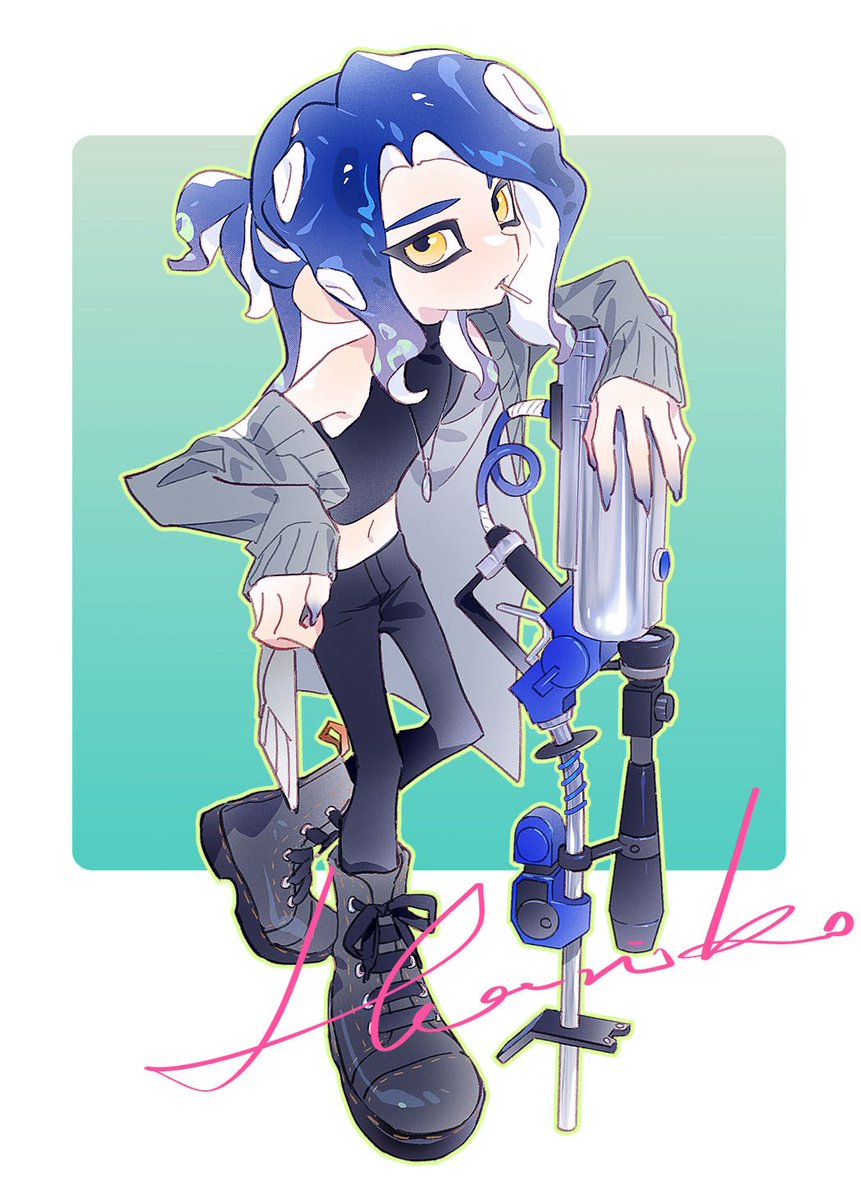 发下去年年底的稿件！很喜欢4k上的金属光泽
#Splatoon3