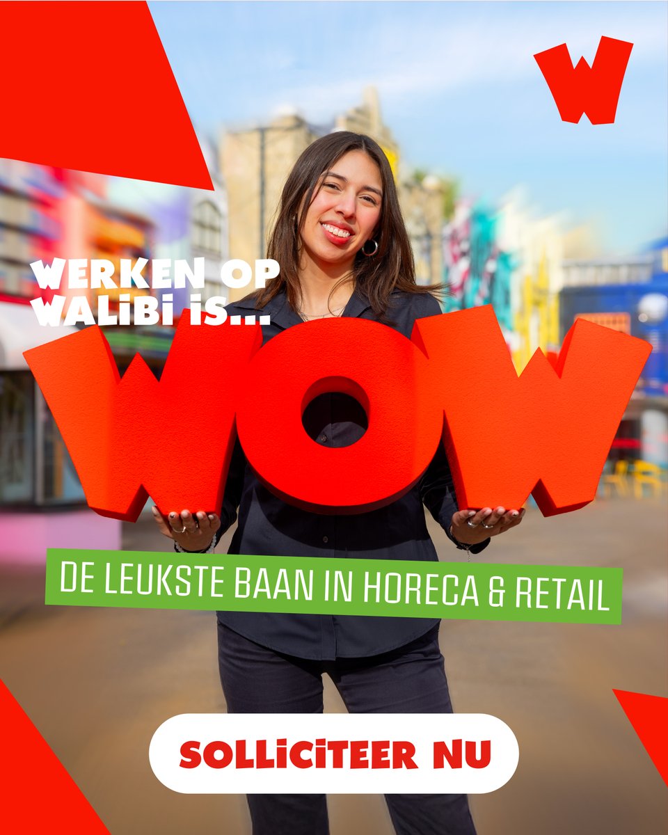 Ben jij op zoek naar een leuke baan in de horeca of retail? Walibi zoekt enthousiaste medewerkers om ons team te versterken! 🔥 Kom werken in een energieke omgeving tussen de achtbanen en bezorg onze bezoekers een topdag! 🎢
 
Solliciteer nu! 😎 bit.ly/43kxT4i