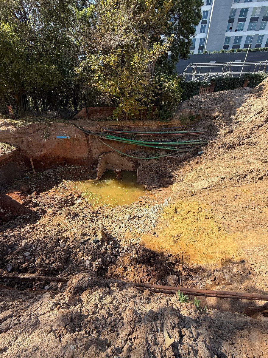 SpeakerofJoburg's tweet photo. After months of disruption, the sewer issue at Pretoria &amp; Katherine Streets—closed since July last year—has finally been resolved by @JHBWater. @MyJRA will now handle road closure and surfacing.
#LetsFixJohannesburg
 #JoburgReimagined https://t.co/FZzQayQ3tl