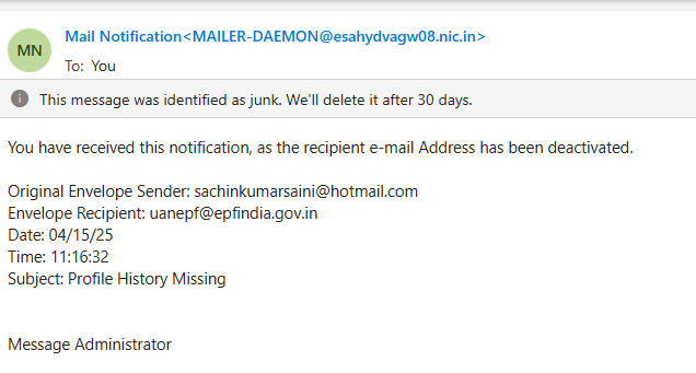 KumarSachin2610's tweet photo. @socialepfo I think I mentioned it earlier. The resolution given doesn't work. The emails are inactive. Attaching the screenshots again. https://t.co/D0IZ4yBYCU