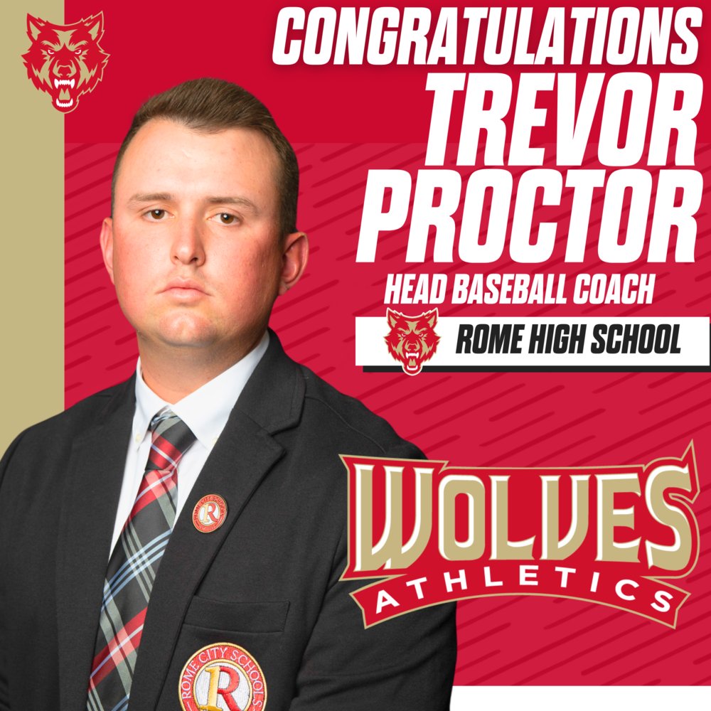 Rome High School Names Trevor Proctor Baseball Coach rcs.rome.ga.us/o/rhs/article/…