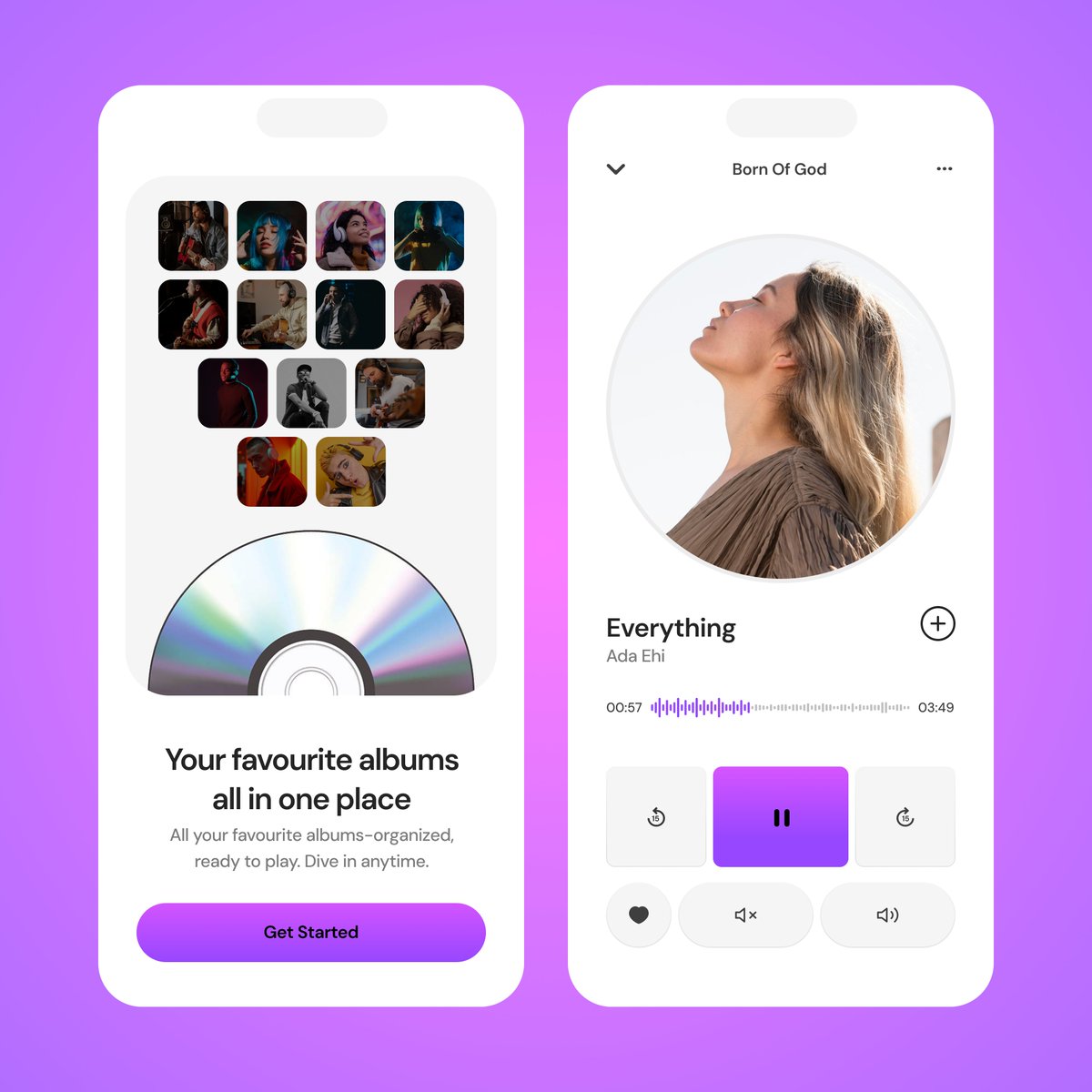 AdenikeAde21944's tweet photo. I saw this simple and thoughtful design by @thedennisobaro1 and i thought to recreate
Designed this in light and dark mode paying close attention to structure, layout harmony, and visual clarity.
#design #uiuxdesign #musicplayer #figmaexpert #productdesign https://t.co/hoUC8WKtGg