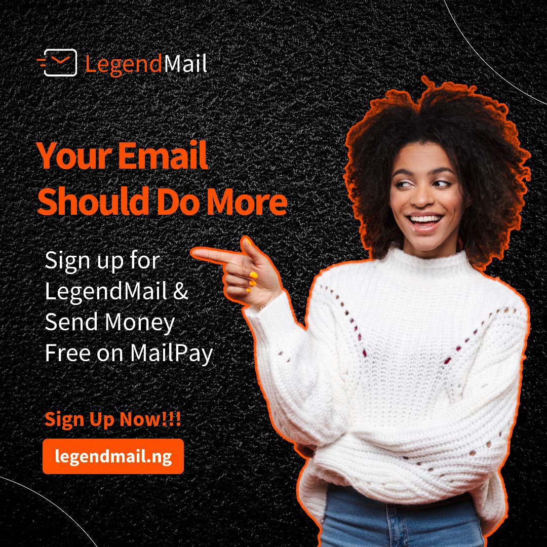ExploreMailPay's tweet photo. Why settle for just sending emails when you can also send money?

With LegendMail, you unlock free peer-to-peer transactions on MailPay — fast, secure, and no bank account needed.

Sign up now at https://t.co/xskJzmjCwY

#LegendMail #MailPayByLegend https://t.co/8GKAihYeUB