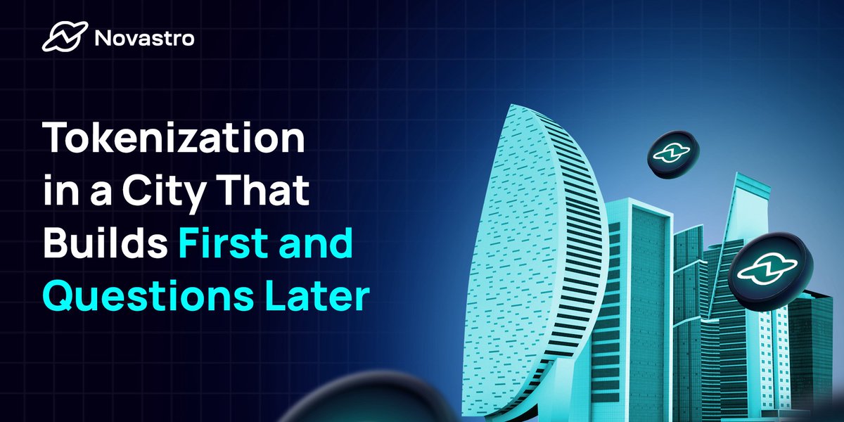 GM fam. Novastro published an article worth reading if you're following how RWA adoption is evolving, especially in real estate.

For the lazy ones, OG breaks it down 👇

The Dubai Land Department (the public authority responsible for managing real estate ownership and regulation