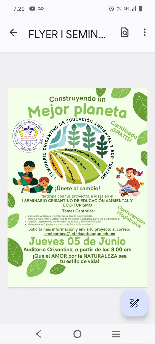 abril917's tweet photo. Prácticas pedagógicas para la educación ambiental. Institución Educativa Técnica Crisanto Luque de Turbaco Bolívar .Profesor Deimer Vitola, generando conciencia ambiental.@Mineducacion @viva_angel @petrogustavo @SEDBOLIVAR https://t.co/CsxgSnvfcB