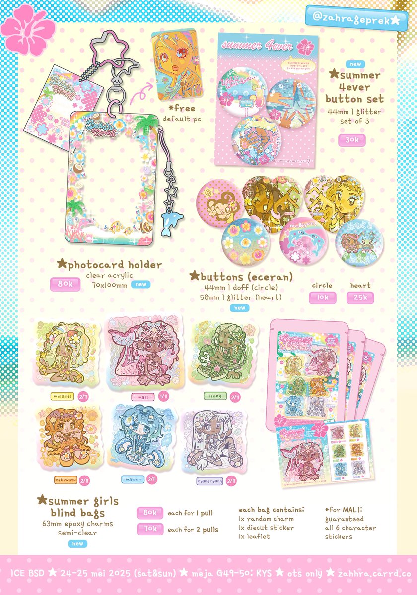 🐬🎐#cfxx catalog ໒꒱⋆˚꩜｡
 
~rts appreciated♡

☆ 24/5(sat) ~ 25/5(sun)
☆ G49-50 kakap yg sedap (k¥s)

hi guysss maaf dadakan bgt ini catalogku untuk weekend inii semuanya ots only yaa see u there!!! ⋆.˚

(2/5)
#comifuroxx #comifuro20 #cf20