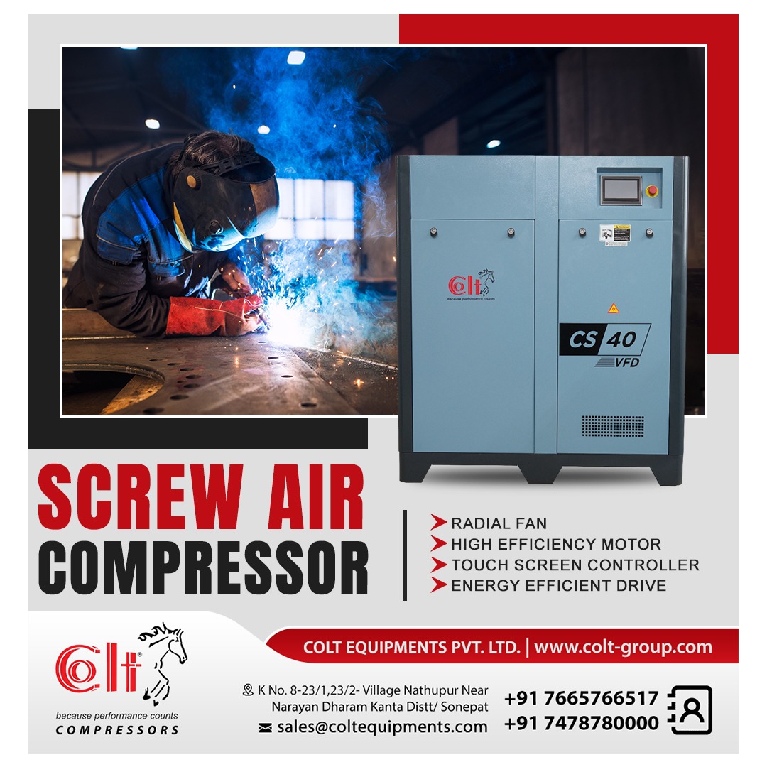 Colt_Equipment's tweet photo. Screw Air Compressor
•
𝗚𝗲𝘁 𝗶𝗻 𝘁𝗼𝘂𝗰𝗵 𝘄𝗶𝘁𝗵 𝘂𝘀 𝘁𝗼 𝗸𝗻𝗼𝘄 𝗺𝗼𝗿𝗲
📞 +91 7665766517 | +91 7478780000
🌐 https://t.co/3EPeeg2Blg
📧 sales@coltequipments.com
•
•
#coltgroup #heatexchanger #coltcompressor #aircompressor #compressor #compressedair #linefilter https://t.co/xtzTq58mjq